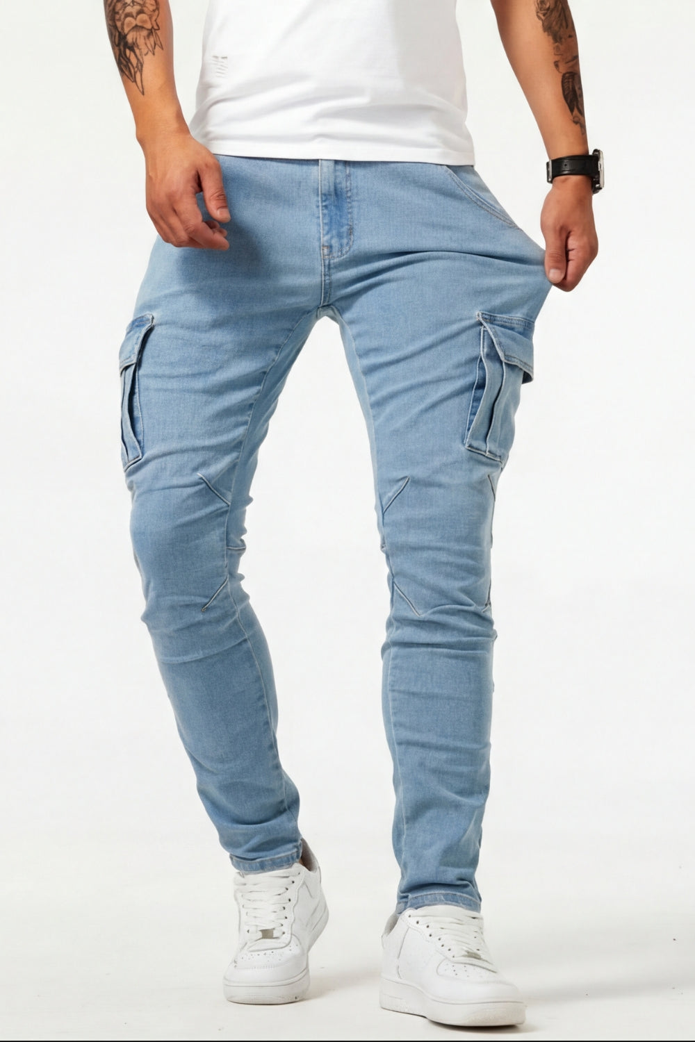 Elastische Cargo Jeans für Herren (1 kaufen, 1 GRATIS dazu)
