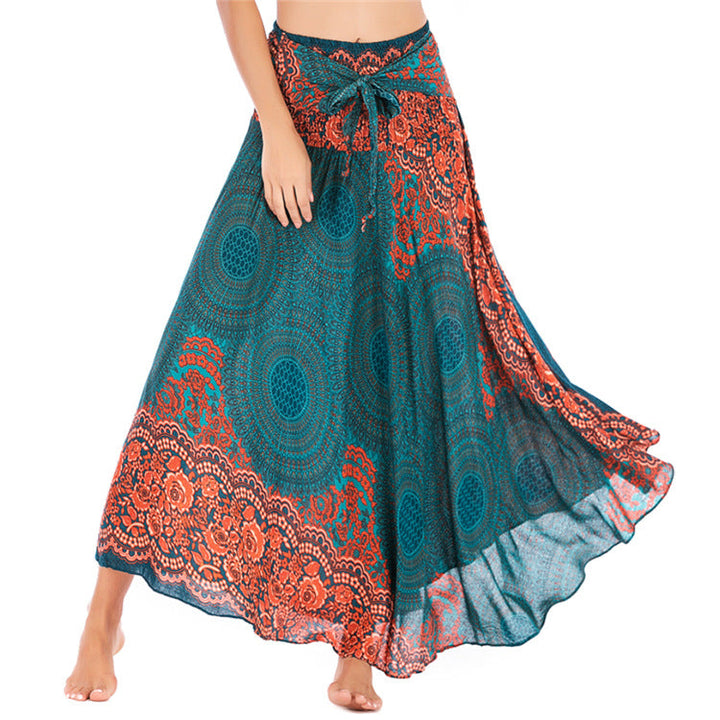Langer Rock Damen Vintage Freizeit