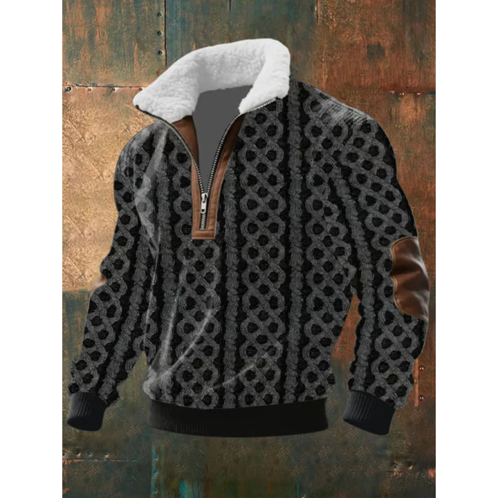 Varel | Fleece-Pullover mit Reißverschluss und hohem Kragen