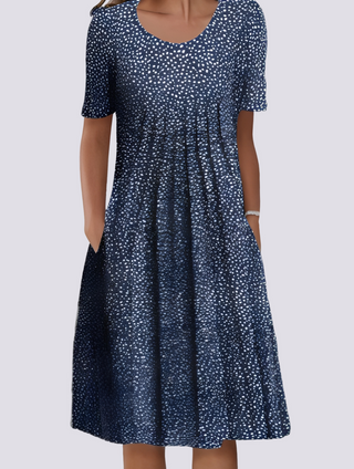 Kleid Damen Locker Floral Freizeit Sommer