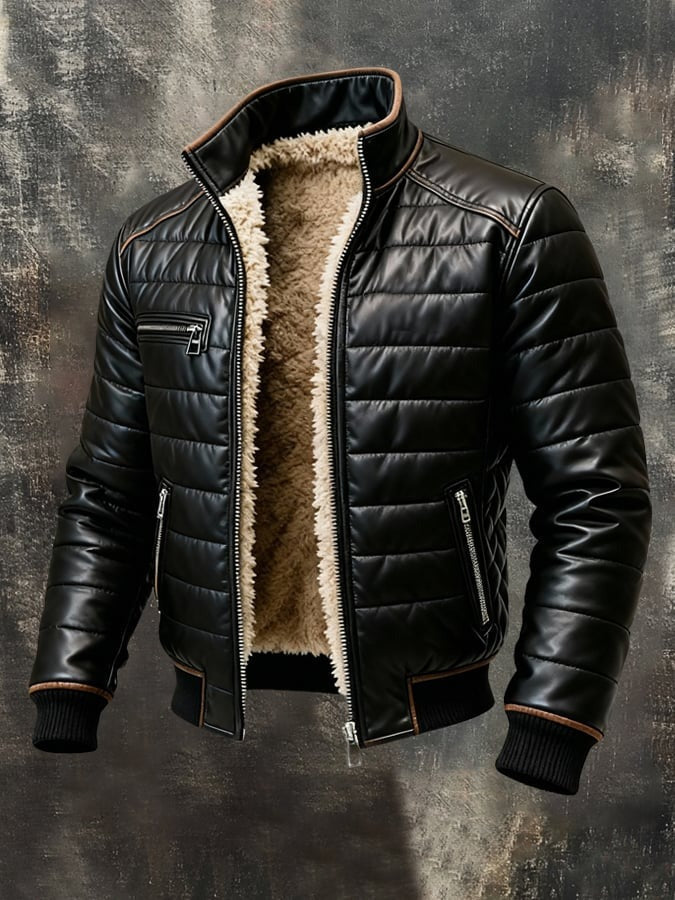 Louis | Jacke mit hohem Kragen und raffiniertem Schnitt