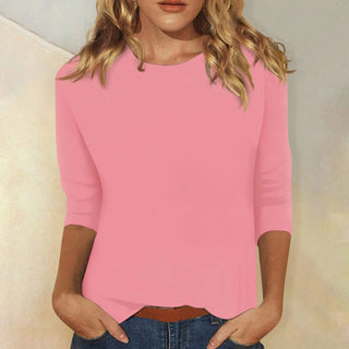 DARIELA | Damen Langarmshirt mit Rundhals