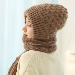 Amarielle | Warmes Winter-Set mit Mütze, Schal und Ohrenschutz