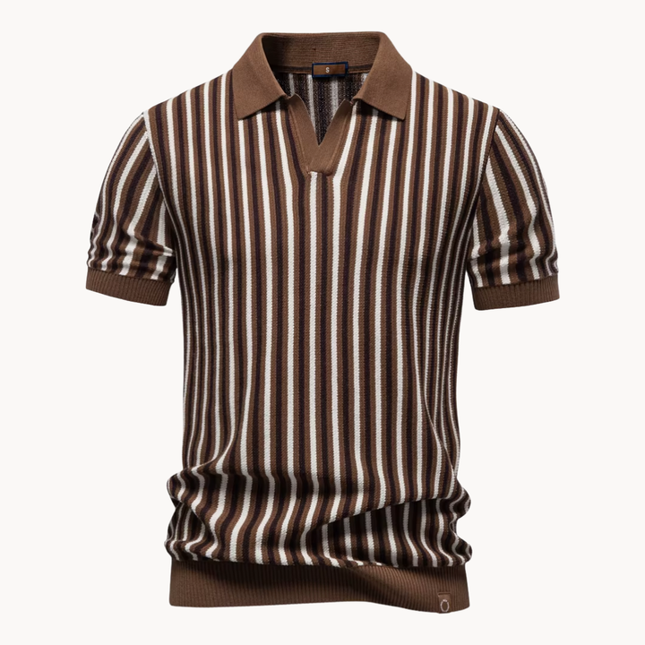 Kron | Gestreiftes Strick-Polohemd