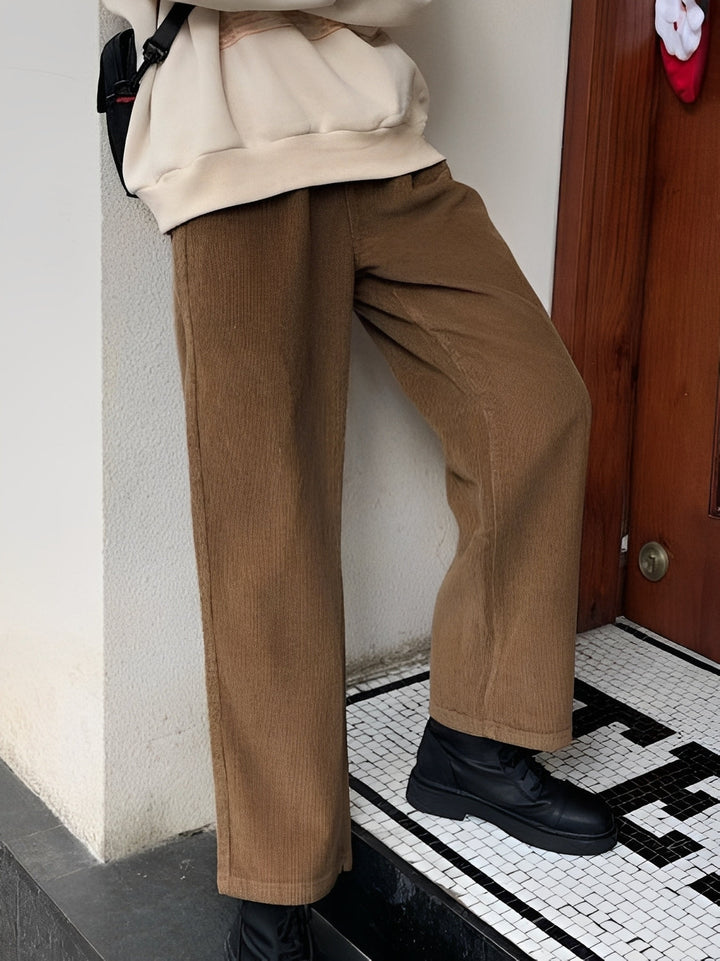 Cordhose Damen Relaxed Fit Freizeit &amp; Übergangszeit
