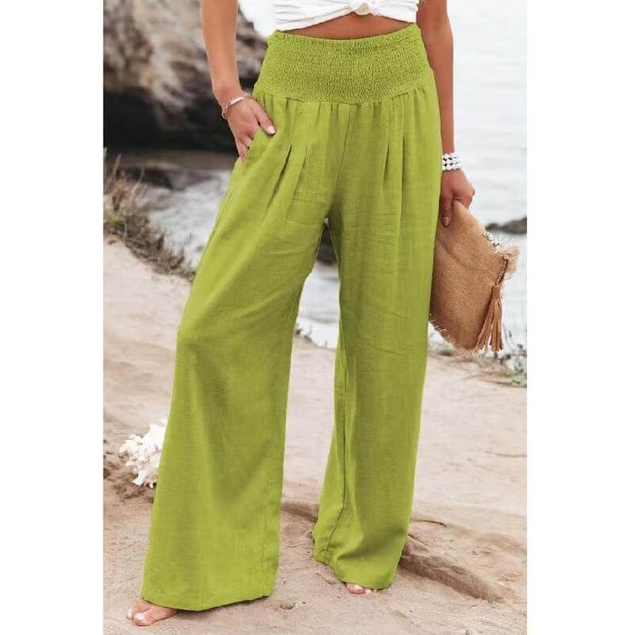 Weite Breite Stoffhose Damen Locker Casual Frühling &amp; Sommer