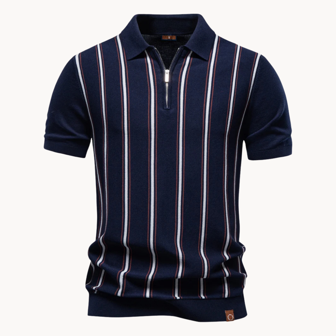 Enrico | Elegantes Polohemd mit Reissverschluss