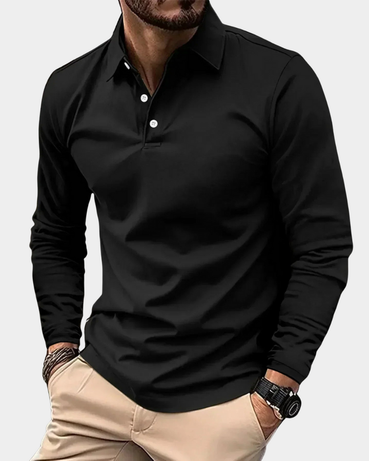 Milano | Premium-Poloshirt mit langen Ärmeln