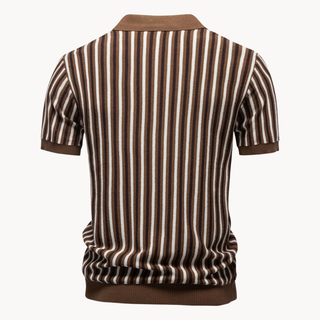 Kron | Gestreiftes Strick-Polohemd