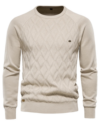 Herrenpullover mit Karomuster V2