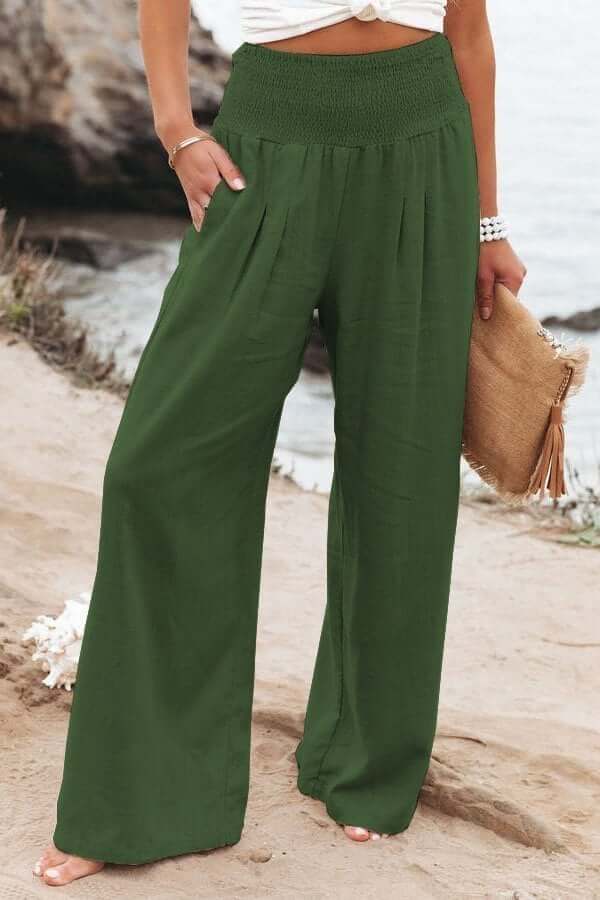Weite Breite Stoffhose Damen Locker Casual Frühling &amp; Sommer