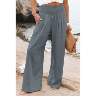 Weite Breite Stoffhose Damen Locker Casual Frühling &amp; Sommer