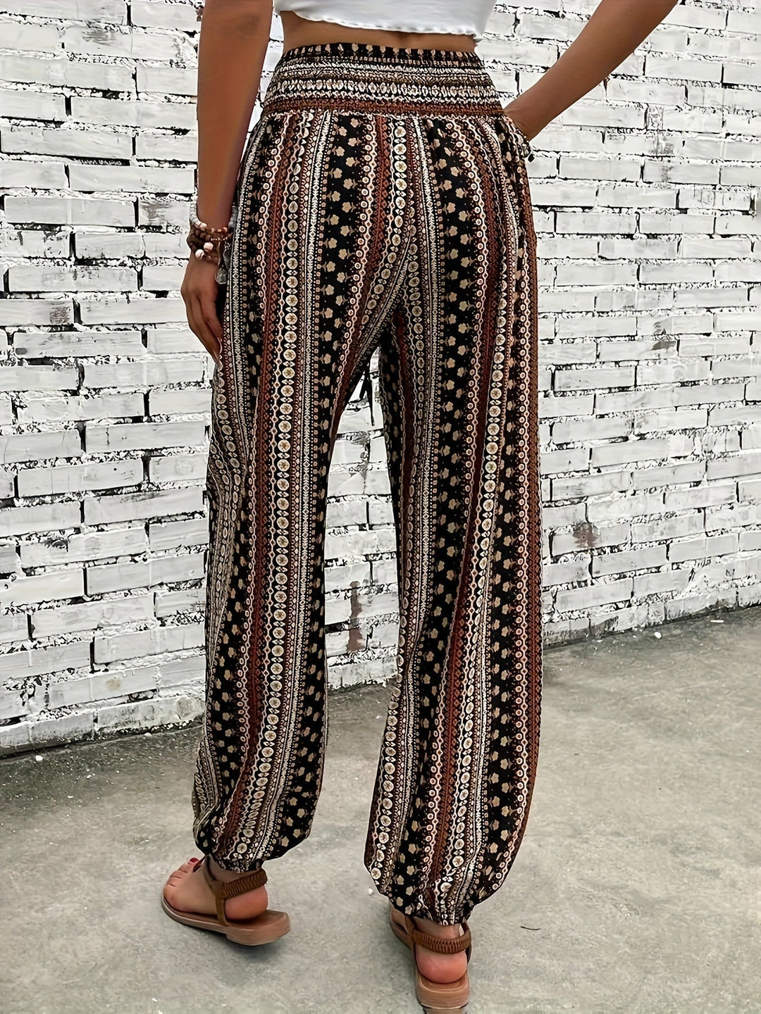 Amelie | Hochsitzende Hose – Boho-Chic für Deine Garderobe
