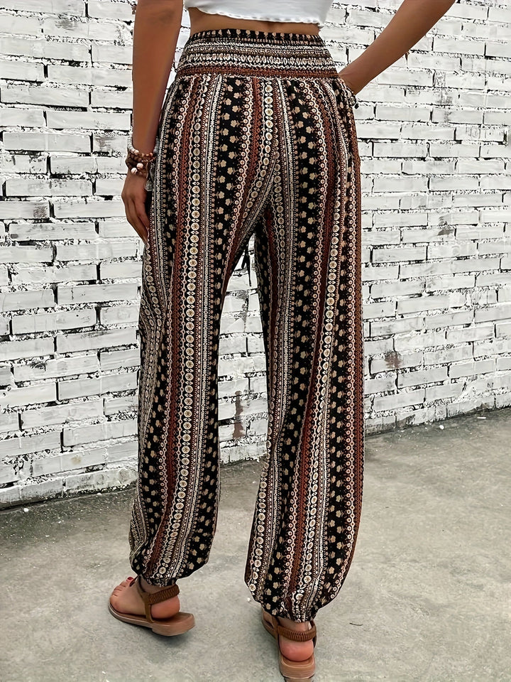 Amelie | Hochsitzende Hose – Boho-Chic für Deine Garderobe