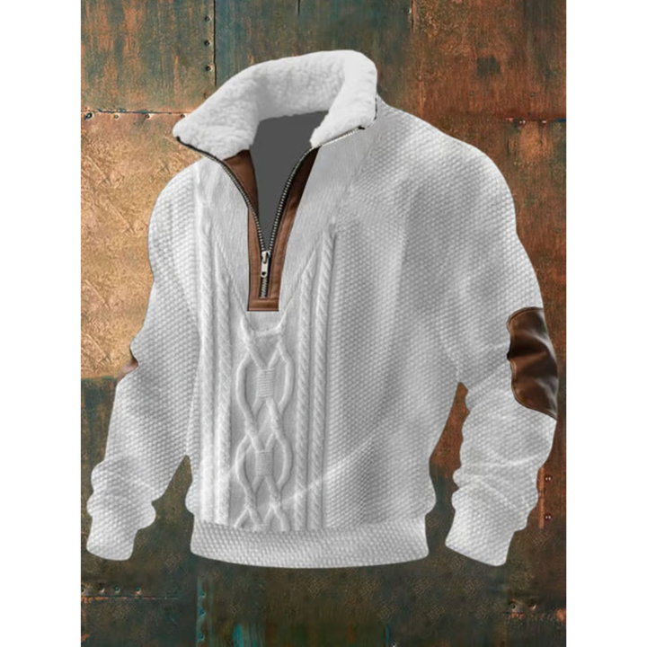 Varel | Fleece-Pullover mit Reißverschluss und hohem Kragen