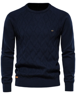 Herrenpullover mit Karomuster V2