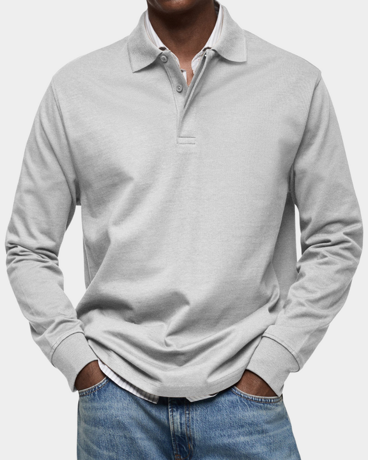 Lucca | Premium-Polohemd mit langen Ärmeln – italienische Eleganz und Komfort