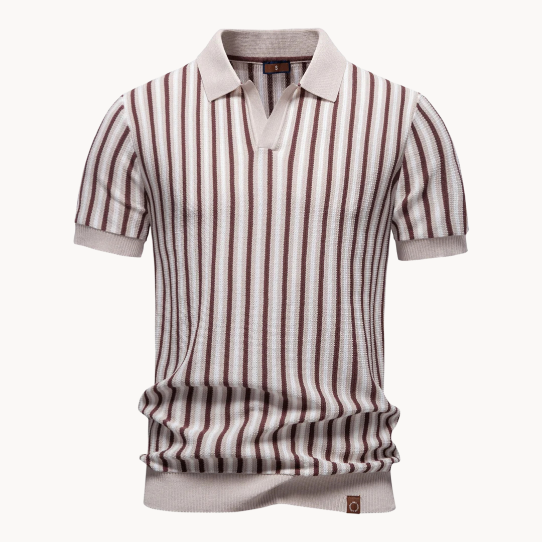 Kron | Gestreiftes Strick-Polohemd