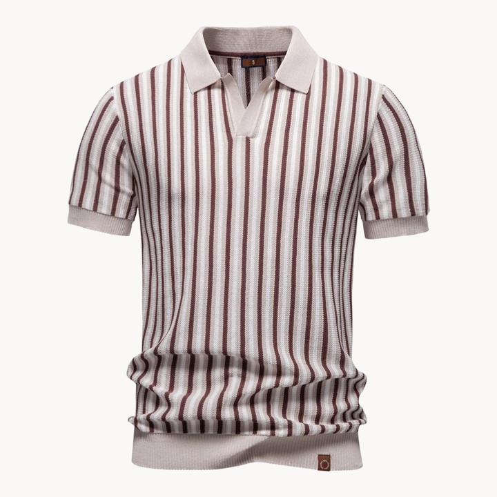 Kron | Gestreiftes Strick-Polohemd