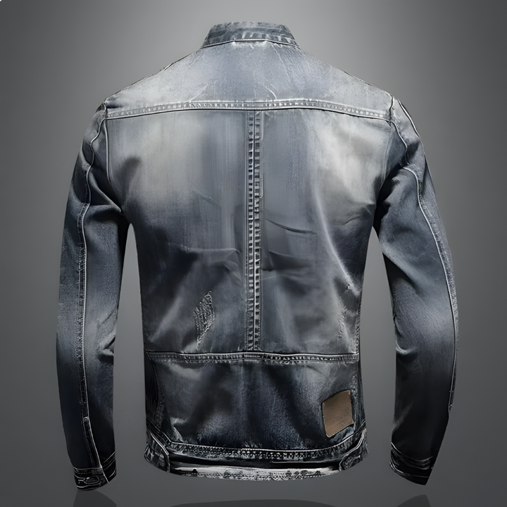 Herren Stehkragenjacke | Mit Reißverschluss