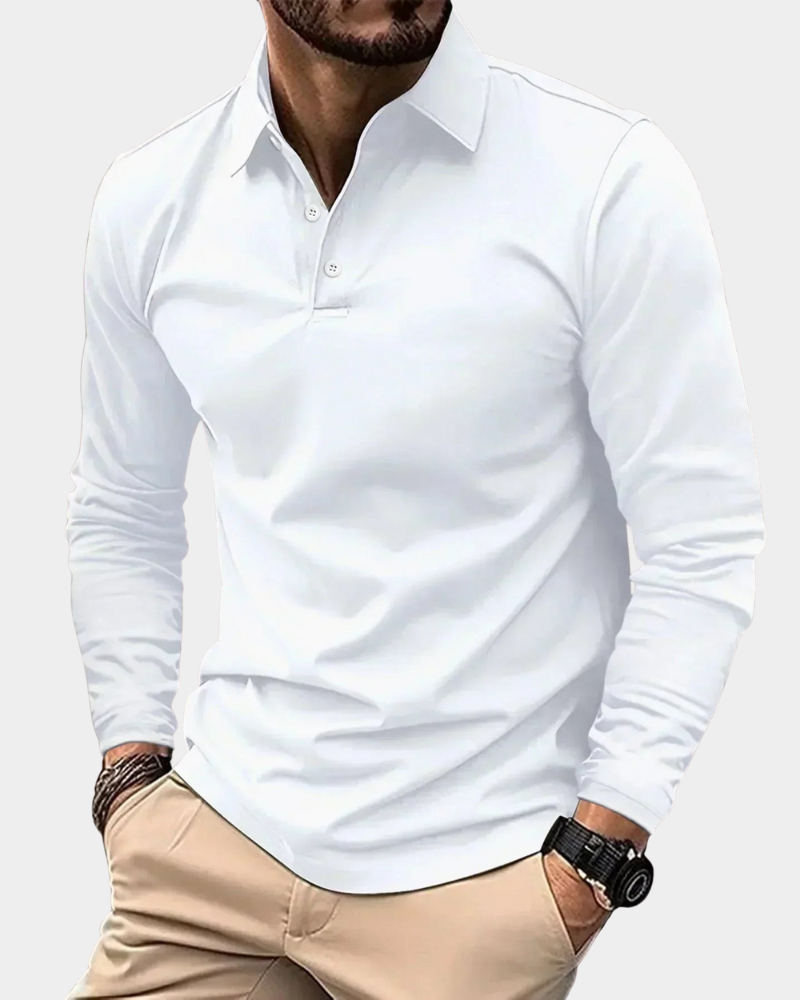 Milano | Premium-Poloshirt mit langen Ärmeln