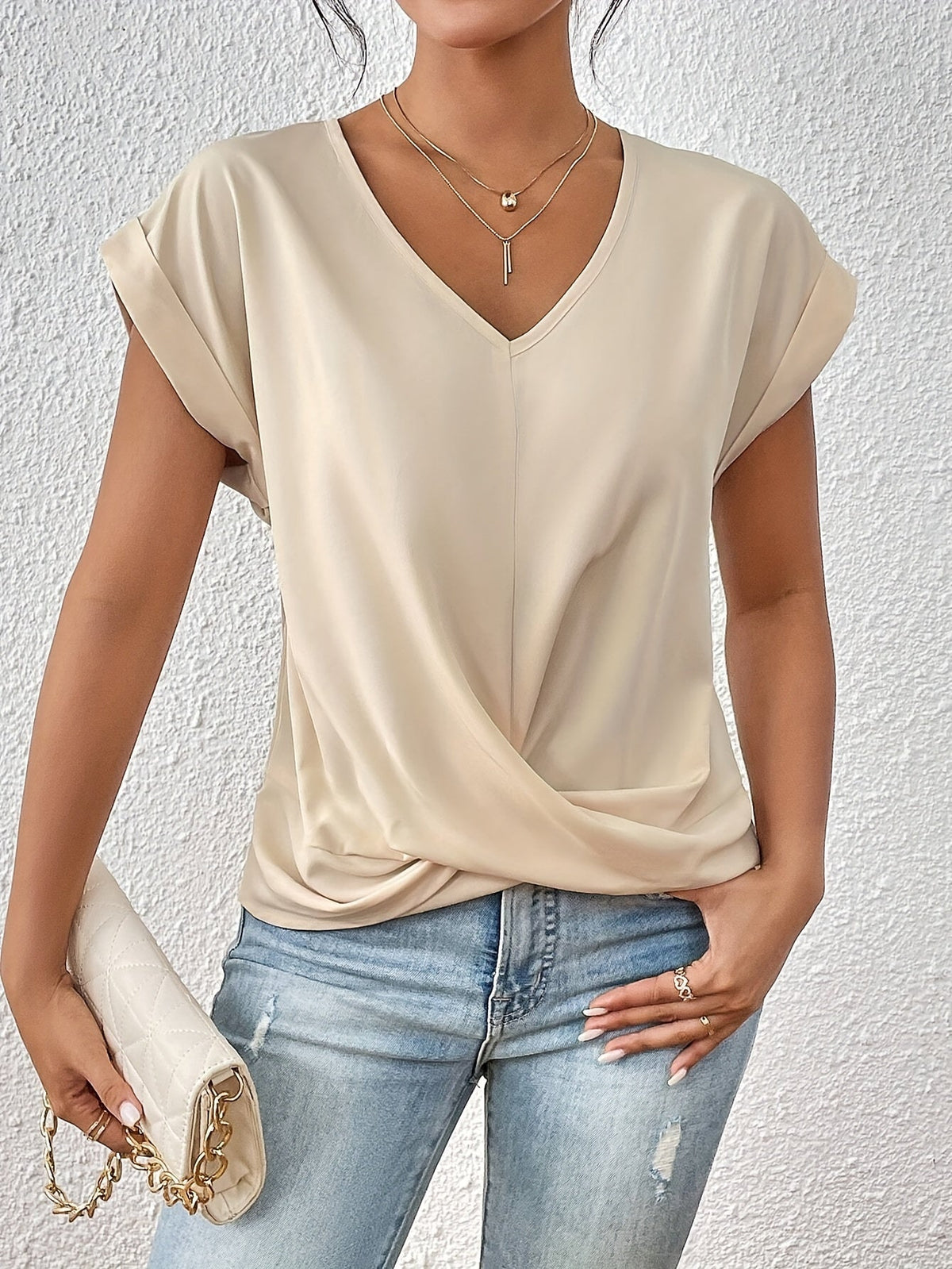 Isla | Twist-V-Ausschnitt-Top