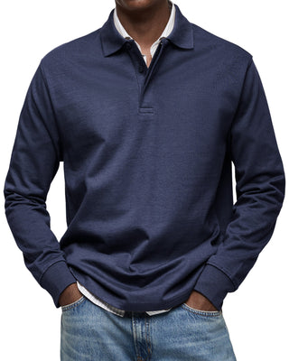 Beeckhoven™ | Lässiges Poloshirt mit langen Ärmeln