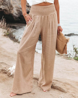 Weite Breite Stoffhose Damen Locker Casual Frühling &amp; Sommer