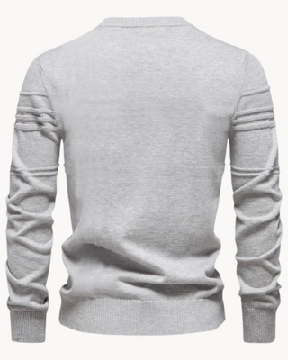 Herrenpullover mit Karomuster