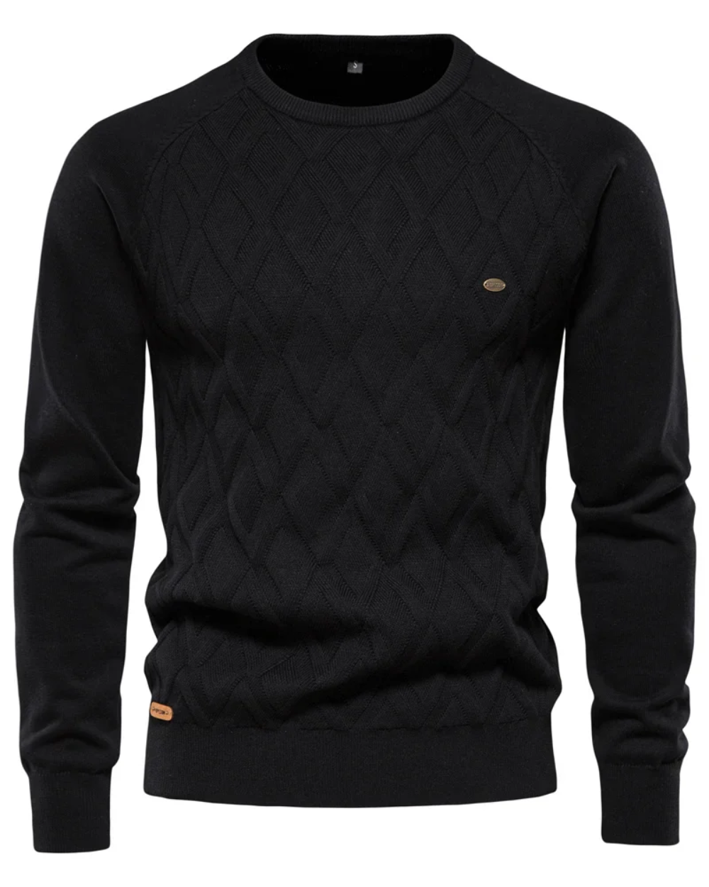 Herrenpullover mit Karomuster V2