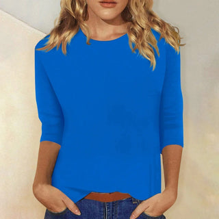 DARIELA | Damen Langarmshirt mit Rundhals