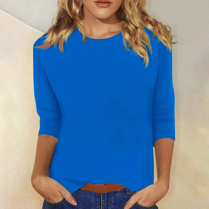 DARIELA | Damen Langarmshirt mit Rundhals