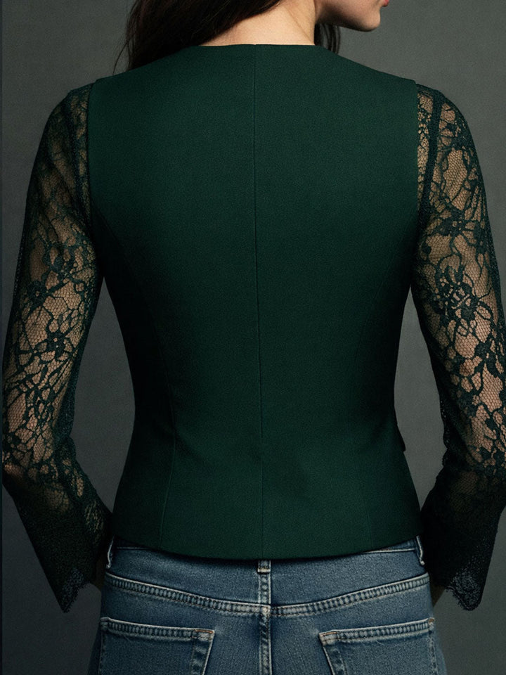 Noémie | Blazer mit semi-transparenten Ärmeln