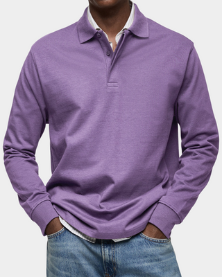Lucca | Premium-Polohemd mit langen Ärmeln – italienische Eleganz und Komfort