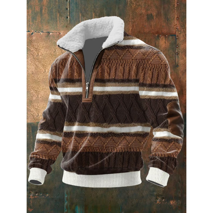 Varel | Fleece-Pullover mit Reißverschluss und hohem Kragen