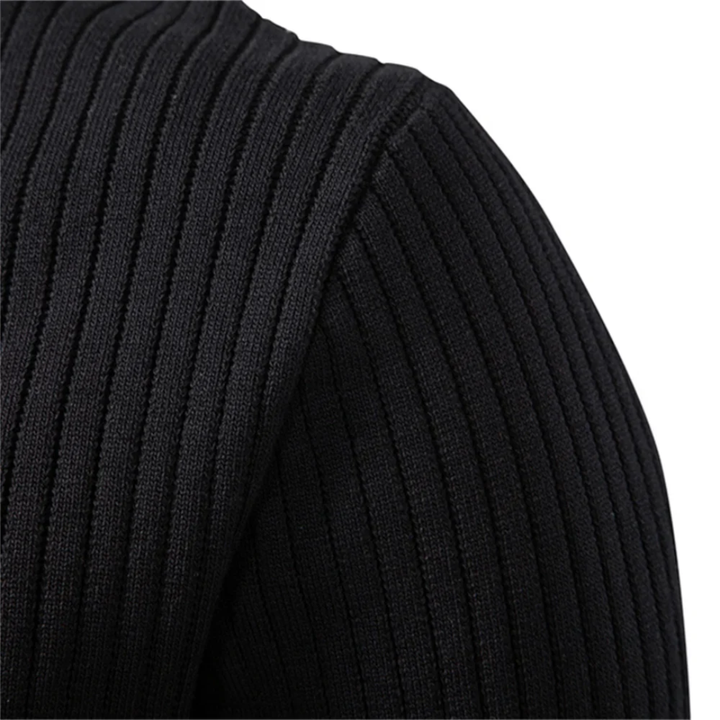Kron | Geripptes Henley-Shirt