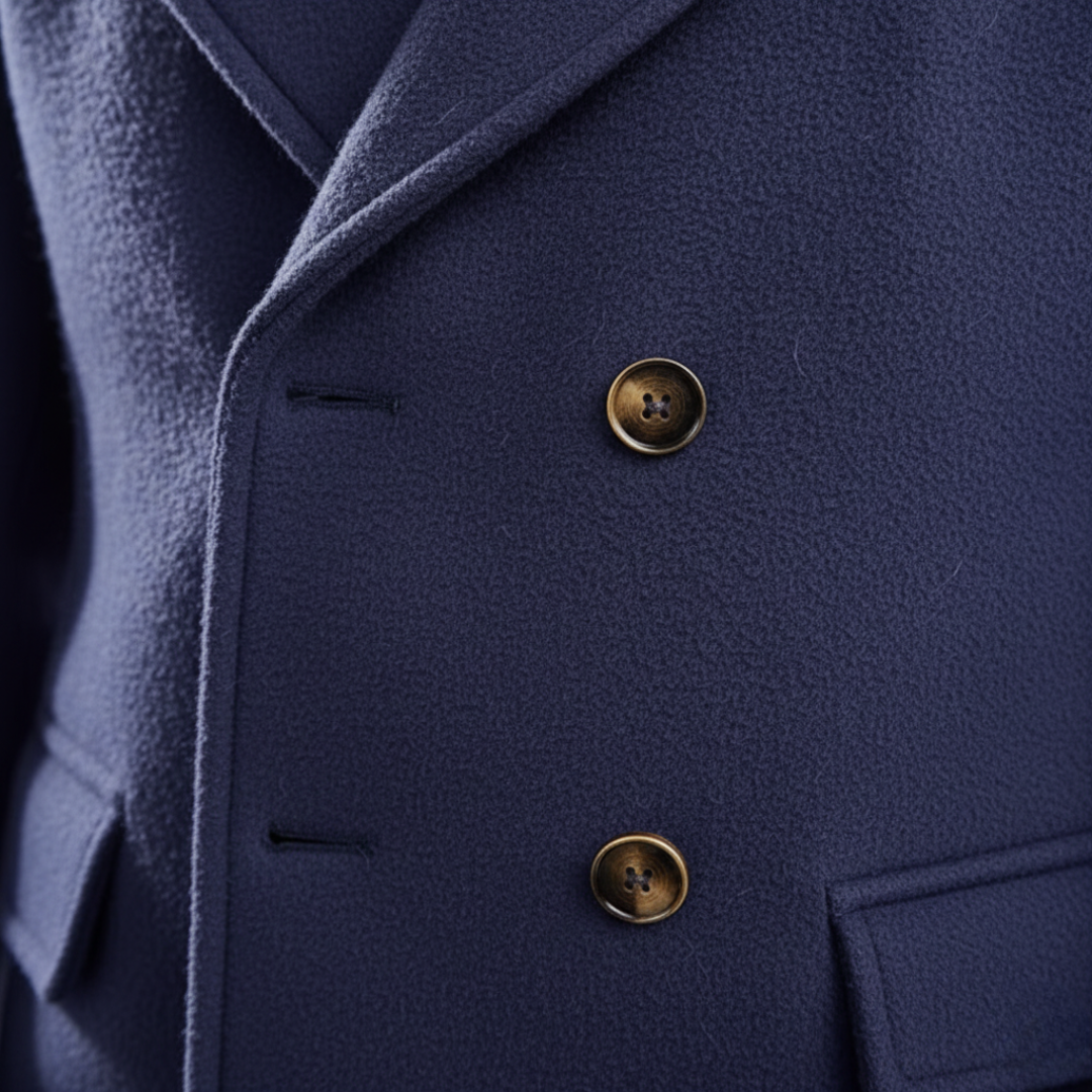 Limited Edition: Klassischer Herrenmantel aus einer luxuriösen Wollmischung