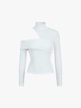 Ginevra | Asymmetrisches Hochkragen-Top
