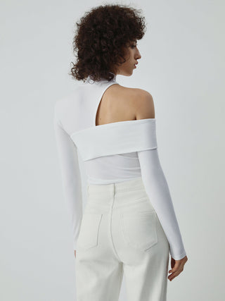 Ginevra | Asymmetrisches Hochkragen-Top