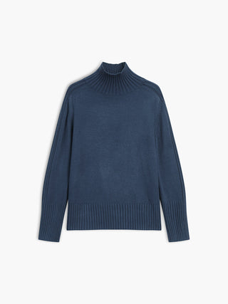 Fern | Gerippter Stehkragenpullover