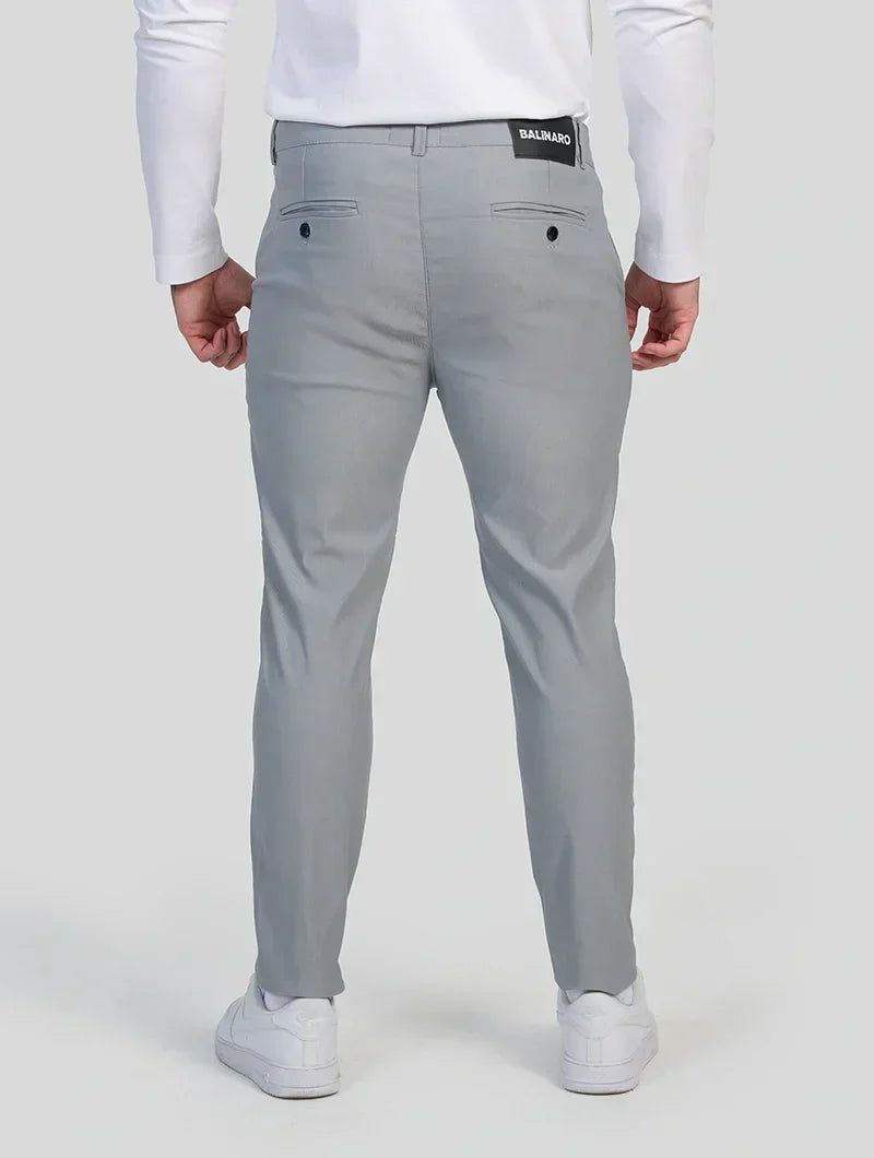 Felix Slim-Fit-Stretchhose für Herren – Hellgrau