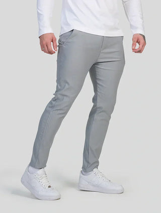 Felix Slim-Fit-Stretchhose für Herren – Hellgrau