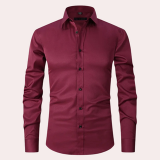 Herren Langarmhemd | Button-Down Kragen