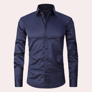 Herren Langarmhemd | Button-Down Kragen