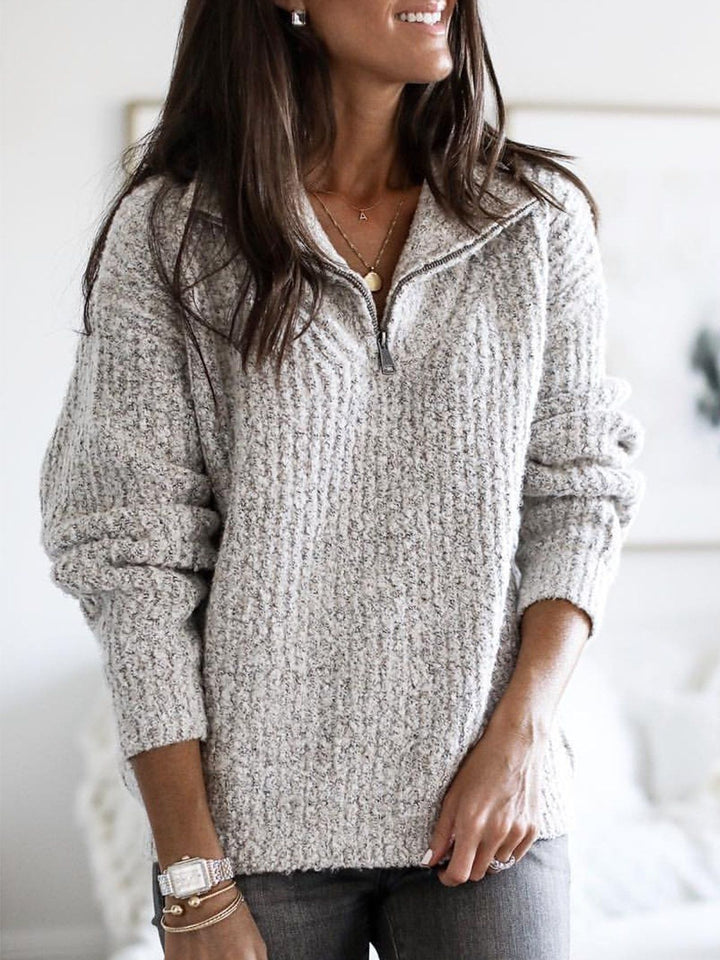 Greta | Entspanntes Quarter-Zip Sweatshirt