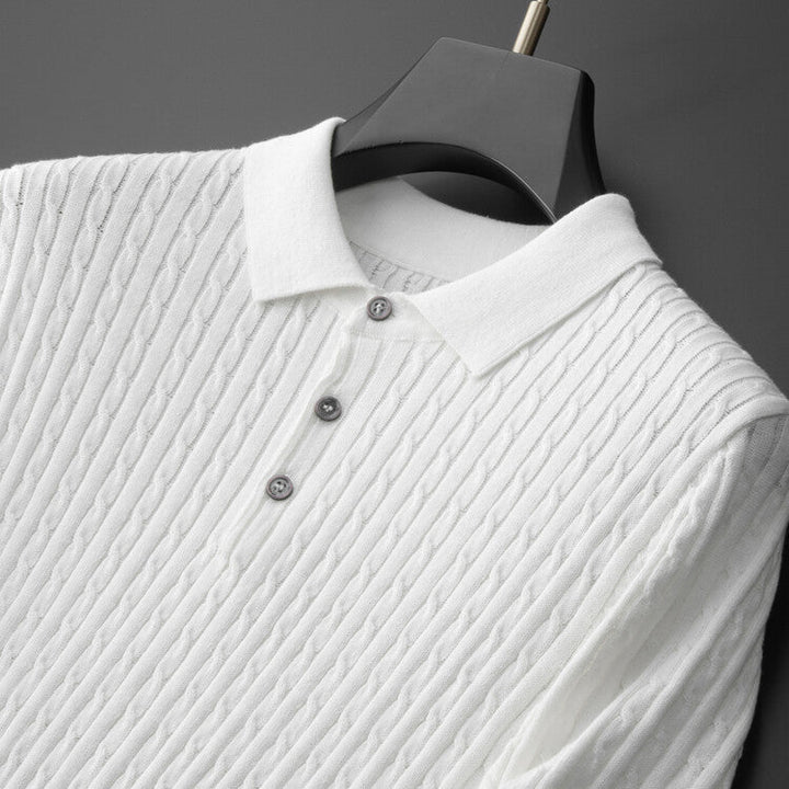 Kron | Elegantes, geripptes Polohemd