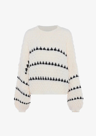 Faye | Strukturierter Rundhalsausschnitt Pullover