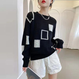 Freya | Gemusterter, Bequemer Pullover