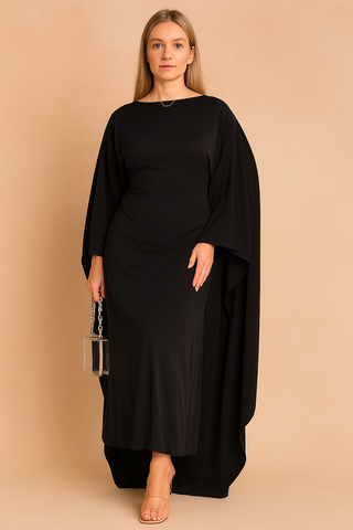 Kleid Damen Oversize Elegant Festlich Lang