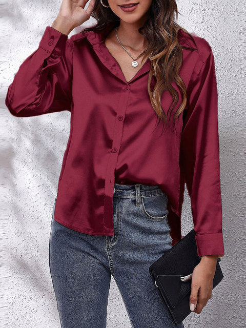 Karen | Elegante Langärmelige Bluse für Frauen